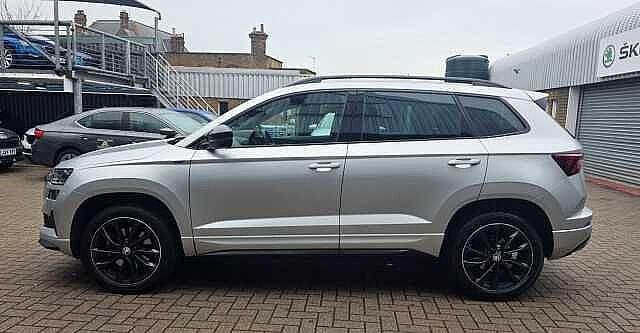 Used Skoda Karoq SportLine 150 HP (110 kW) 2022 Silver SUV