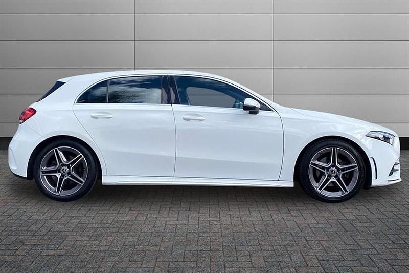 Used Mercedes A200 AMG line 163 HP (119 kW) 2018 White Hatchback