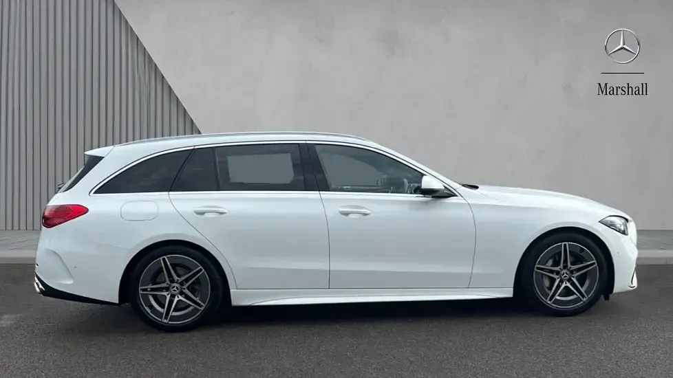 Used Mercedes C220 AMG line 200 HP (147 kW) 2024 Polar white