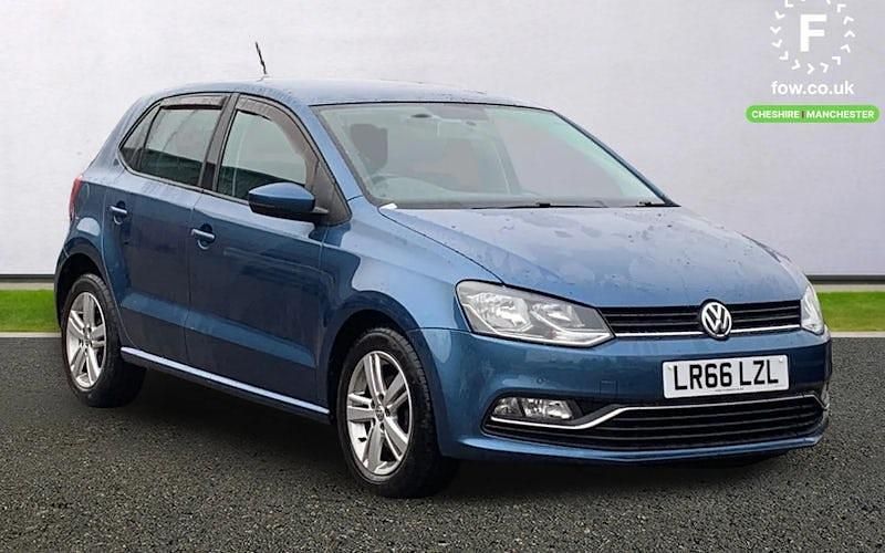 Used VW Polo Match 90 HP (66 kW) 2016 Blue Hatchback