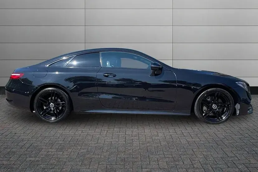 Used Mercedes E220 AMG line 191 HP (140 kW) 2019 Black Coupe