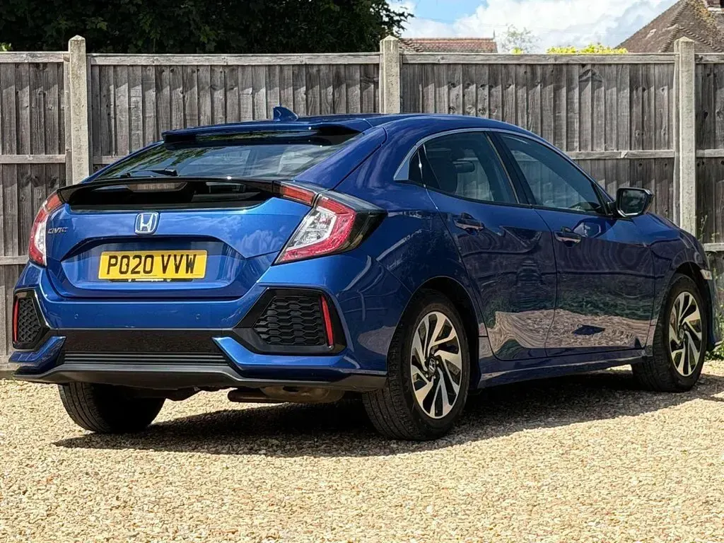 Used Honda Civic SE 2020 Blue Hatchback