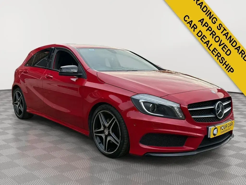 Used Mercedes A200 AMG 136 HP (100 kW) 2014 Red Hatchback