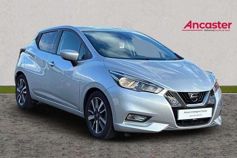 Silver Used 2017 Nissan Micra N-Connecta Hatchback | £7,975 (Fair price) - Image 1/4