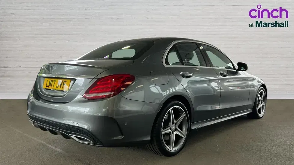Used Mercedes C220 AMG line 170 HP (125 kW) 2017 Grey Sedan