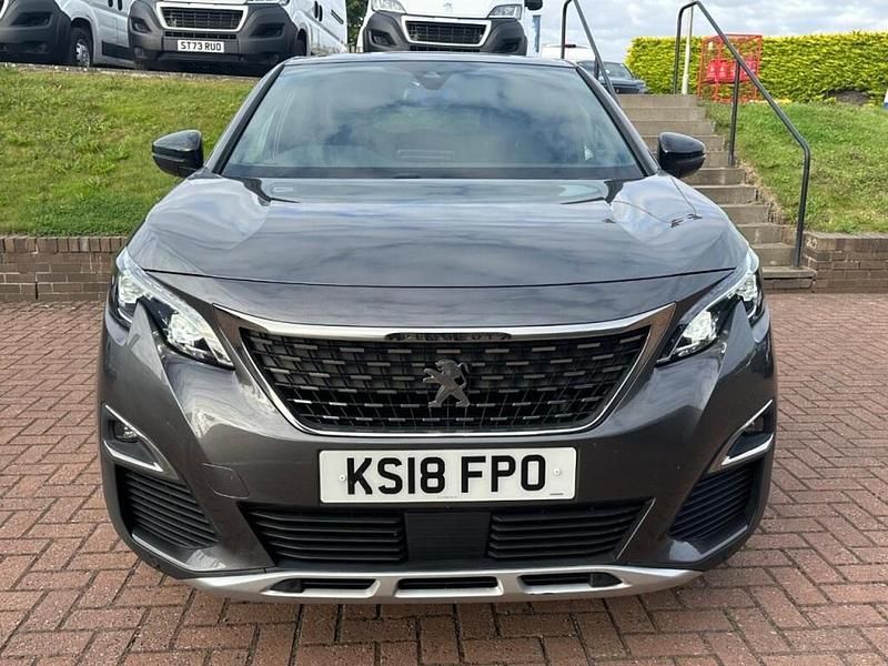Grey Used 2018 Peugeot 3008 GT-line SUV | £10,495 (Fair price) - Image 1/4