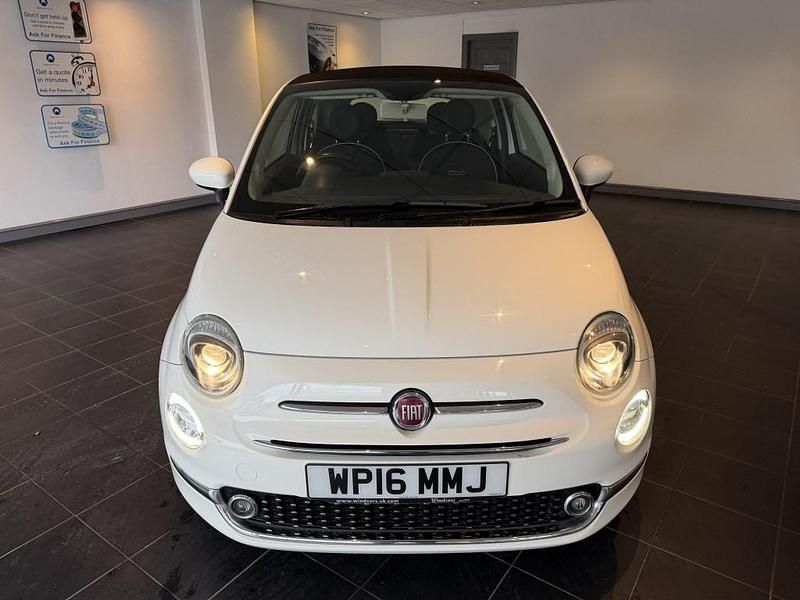 Used Fiat 500 Lounge 2016 White Cabriolet
