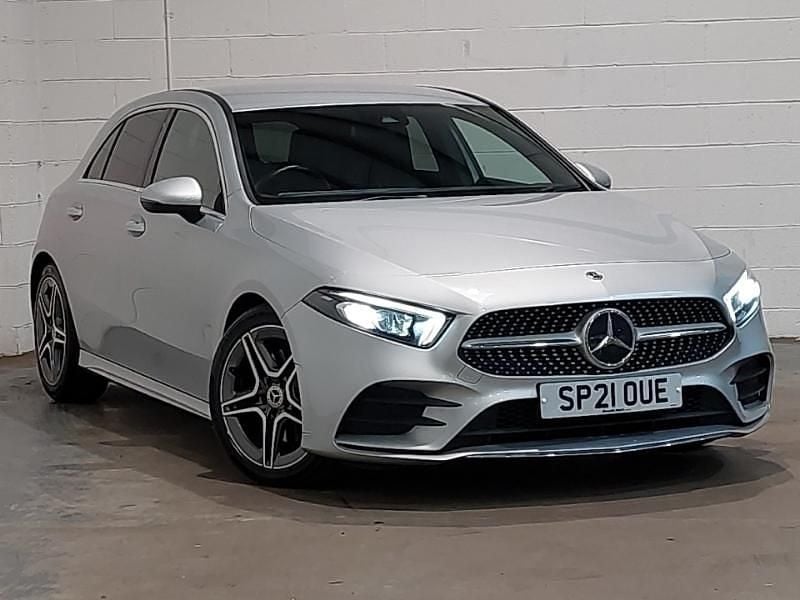 Silver Used 2021 Mercedes A220 AMG line Hatchback | £18,498 (Fair price) - Image 1/4