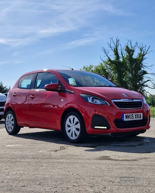 Red Used 2015 Peugeot 108 Active Hatchback | £4,750 (Fair price) - Image 1/4