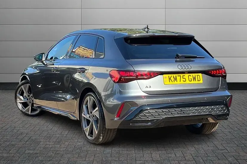 New Audi A3 Black Edition 148 HP (108 kW) 2025 Daytona grey