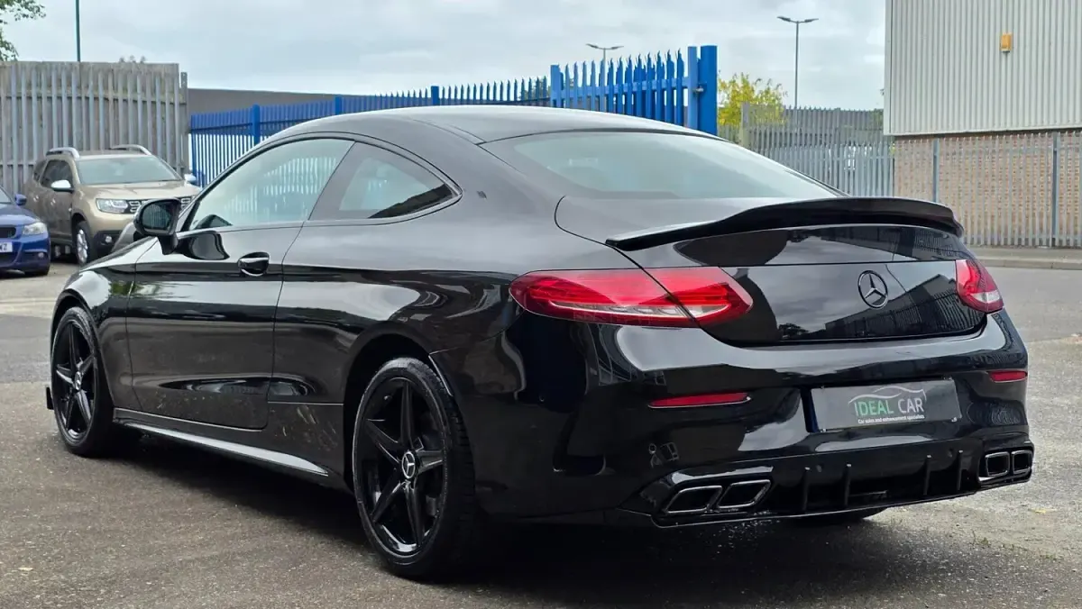 Used Mercedes C220 AMG line 2018 Black Coupe