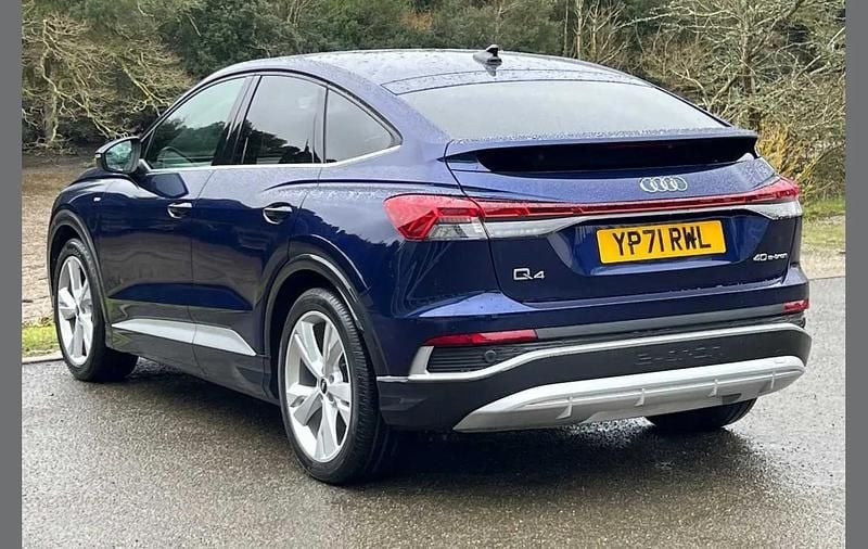 Used Audi Q4 Sportback e-tron S-Line 150 kW (204 HP) 2021 Blue SUV