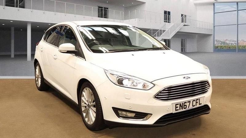 White Used 2018 Ford Focus Titanium X Hatchback | £8,495 (Good price) - Image 1/2
