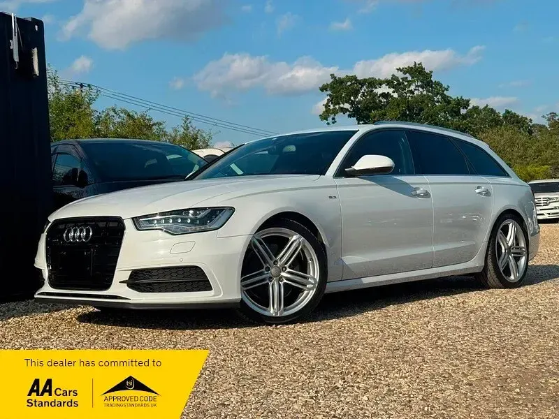 Used Audi A6 S-Line 204 HP (150 kW) 2015 White Estate