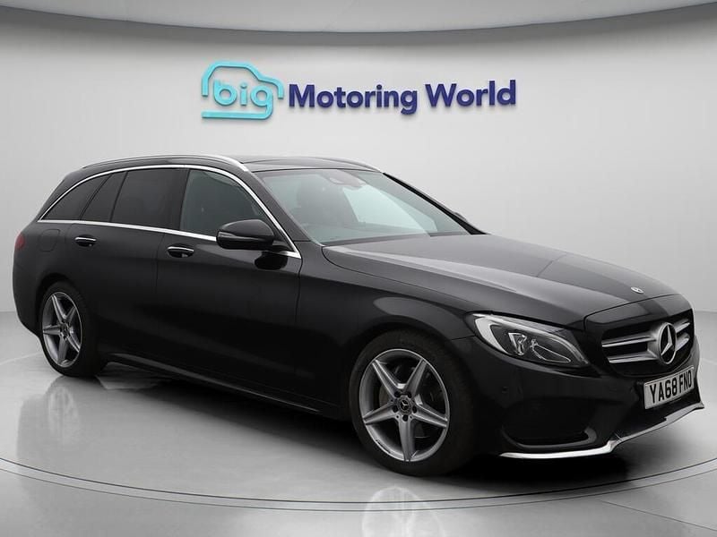 Black Used 2018 Mercedes C200 AMG line Estate | £19,500 (A bit pricey) - Image 1/4