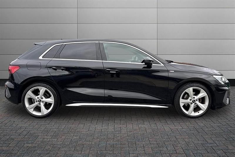 Used Audi A3 S-Line 110 HP (80 kW) 2023 Black Sedan