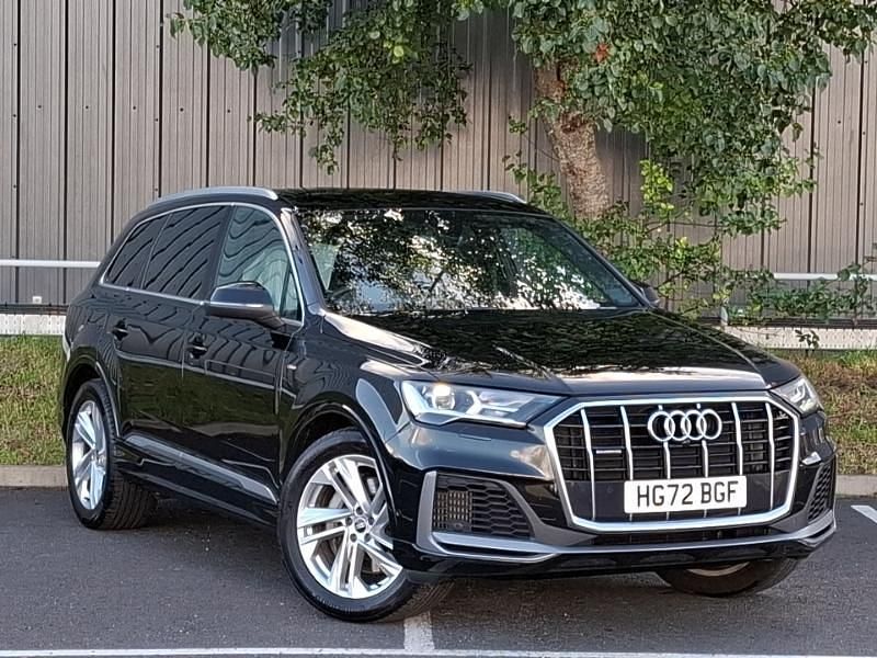 Black Used 2022 Audi Q7 S-Line SUV | £37,998 (Fair price) - Image 1/4