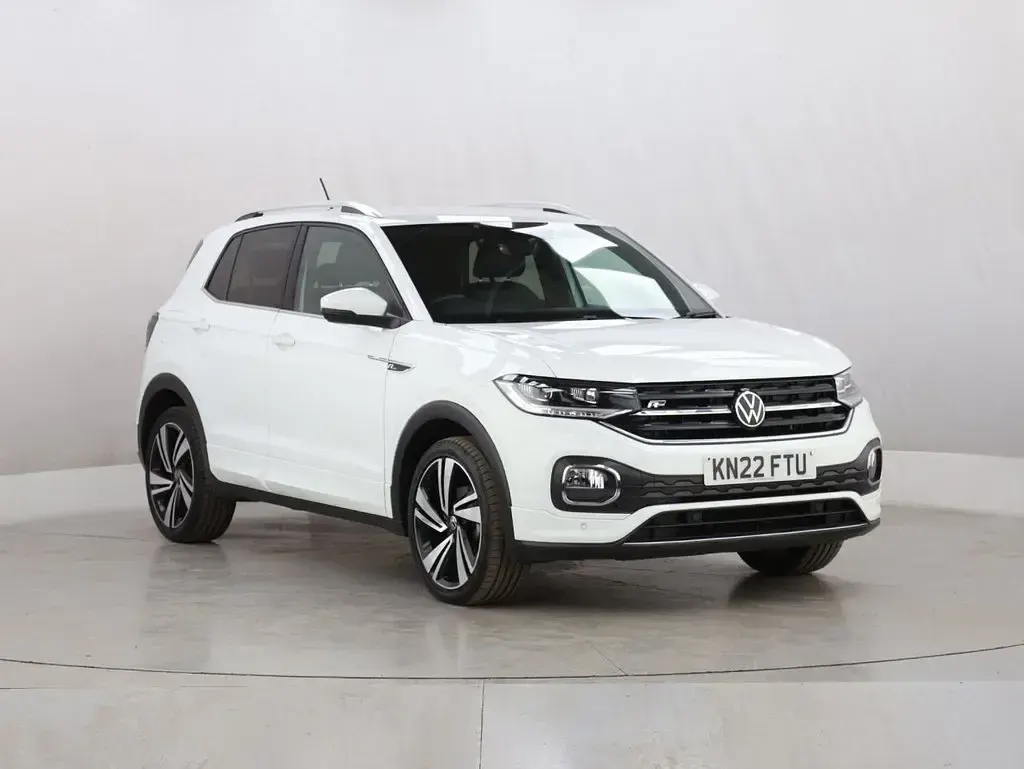 Used VW T-Cross R-line 110 HP (80 kW) 2022 White SUV