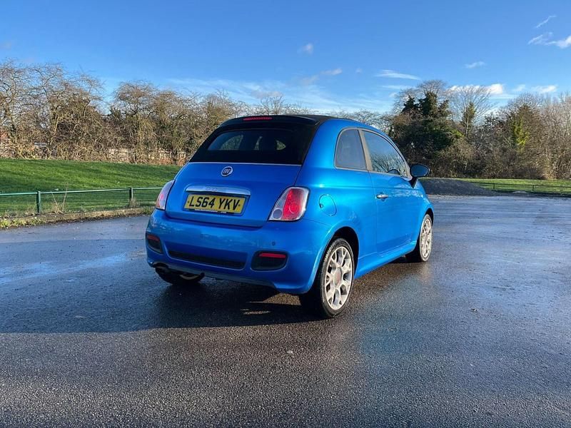 Used Fiat 500C S 105 HP (77 kW) 2014 Blue Cabriolet