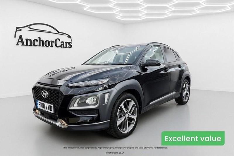Black Used 2018 Hyundai Kona Premium SUV | £11,395 (Fair price) - Image 1/1