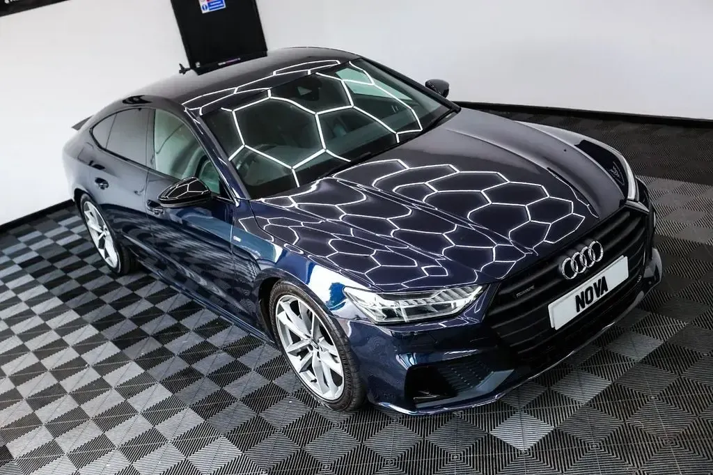 Used Audi A7 Sportback Black Edition 286 HP (210 kW) 2020 Blue Hatchback