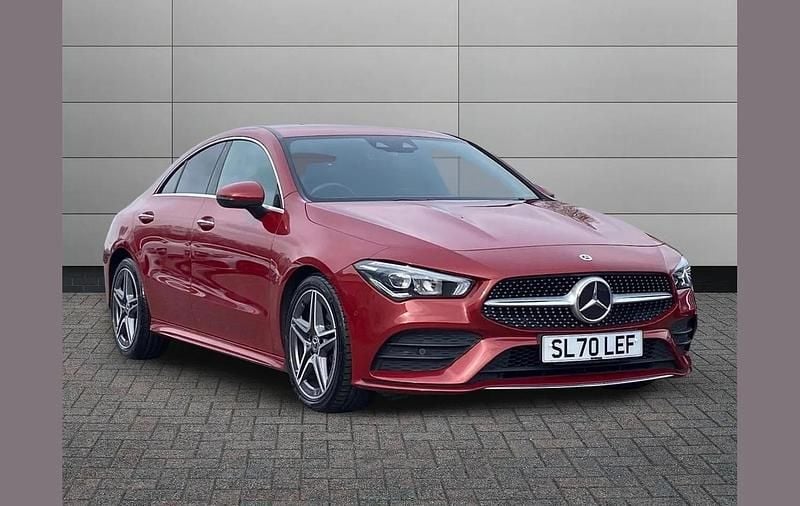 Used Mercedes CLA180 AMG Line Premium 136 HP (100 kW) 2021 Red Sedan
