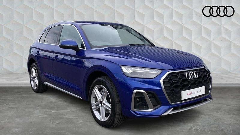 Blue Used 2022 Audi Q5 S-Line SUV | £32,950 (Fair price) - Image 1/4