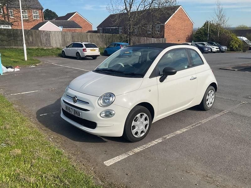Used Fiat 500 Pop 69 HP (50 kW) 2018 White Cabriolet