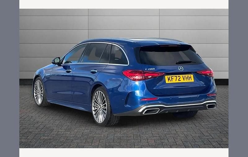 Used Mercedes C200 AMG Line Premium 224 HP (164 kW) 2023 Blue Estate