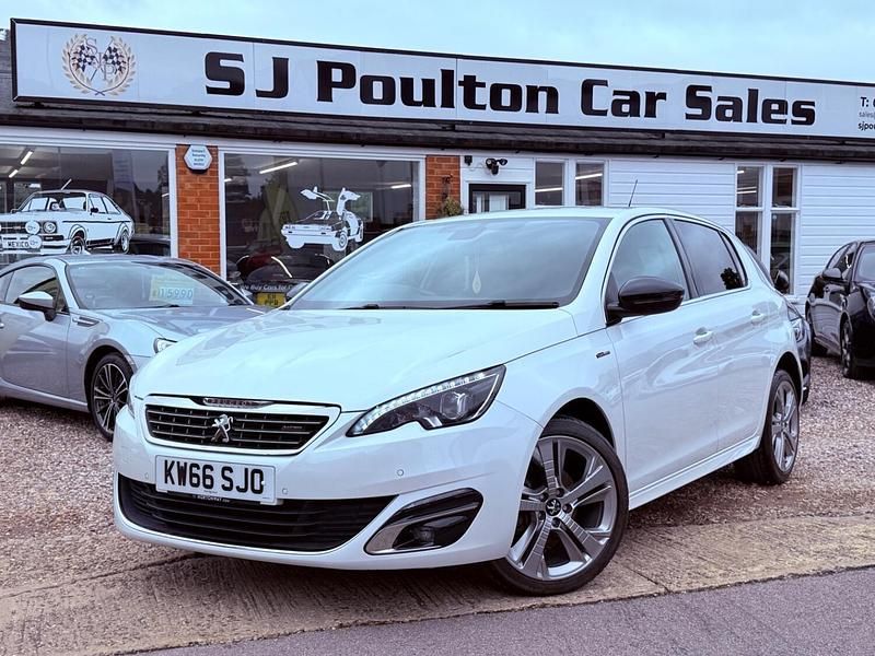 White Used 2017 Peugeot 308 GT-line Hatchback | £9,990 (A bit pricey) - Image 1/3