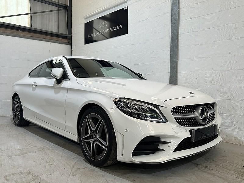 White Used 2018 Mercedes C300 AMG line Coupe | £16,450 (Fair price) - Image 1/4