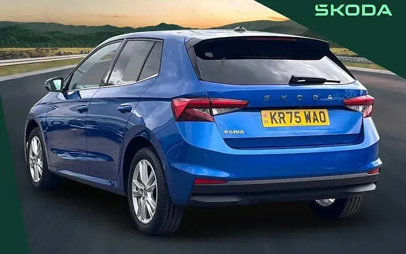 Used Skoda Fabia SE L 116 HP (85 kW) 2025 Race blue metallic Hatchback