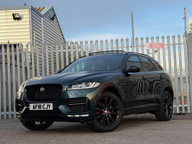 Begagnad Jaguar F-Pace R-Sport 2018 Grön SUV