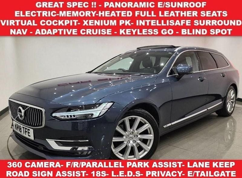 Blue Used 2018 Volvo V90 Inscription Estate | £17,990 (Fair price) - Image 1/4