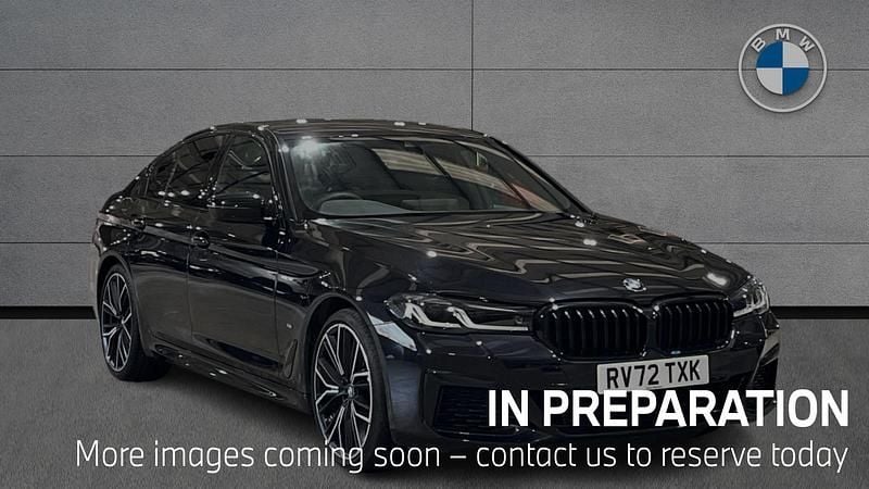 Black Used 2022 BMW 520 M Sport Sedan | £27,950 (Fair price) - Image 1/4