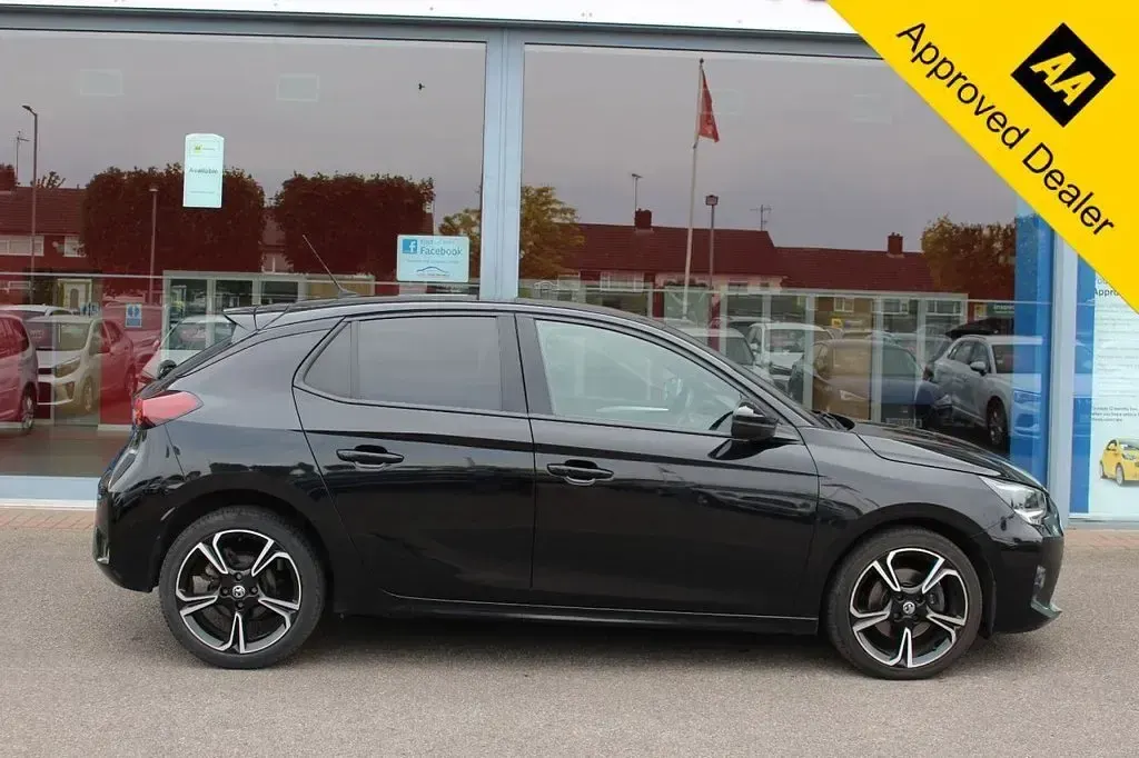Used Vauxhall Corsa SRi 100 HP (73 kW) 2021 Black Hatchback