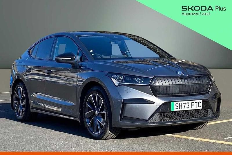 Used Skoda Enyaq iV SportlinePlus 210 kW (286 HP) 2023 Graphite grey metallic SUV