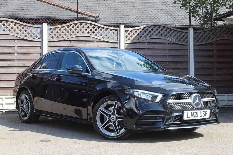Black Used 2021 Mercedes A250 AMG line Sedan | £17,590 (Good price) - Image 1/4