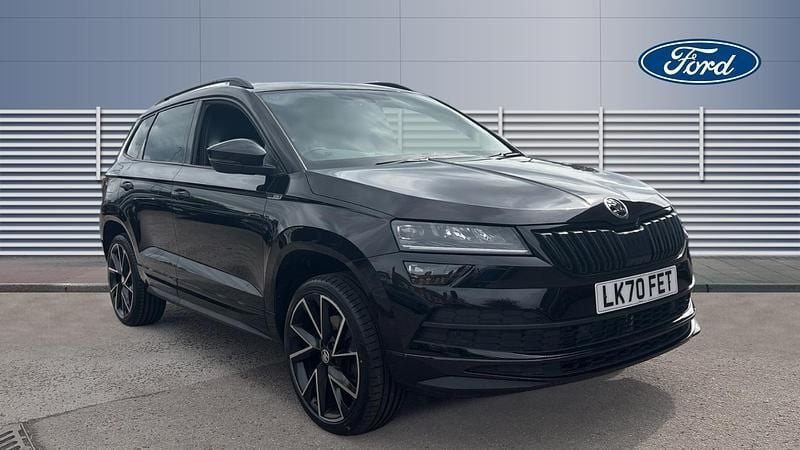 Black Used 2021 Skoda Karoq SportLine SUV | £17,984 (Good price) - Image 1/3