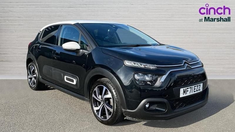 Begagnad Citroën C3 PureTech 83 HK (61 kW) 2021 Svart Halvkombi