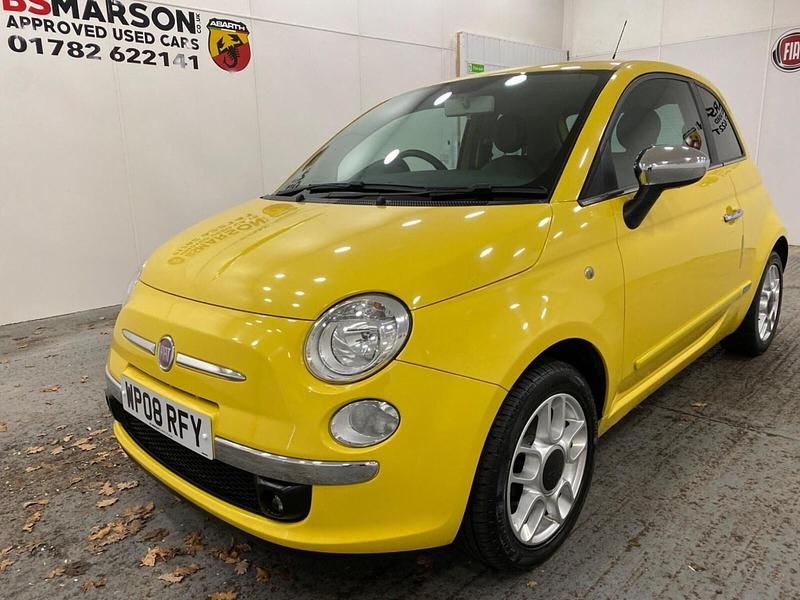 Used Fiat 500 Sport 2008 Yellow Hatchback