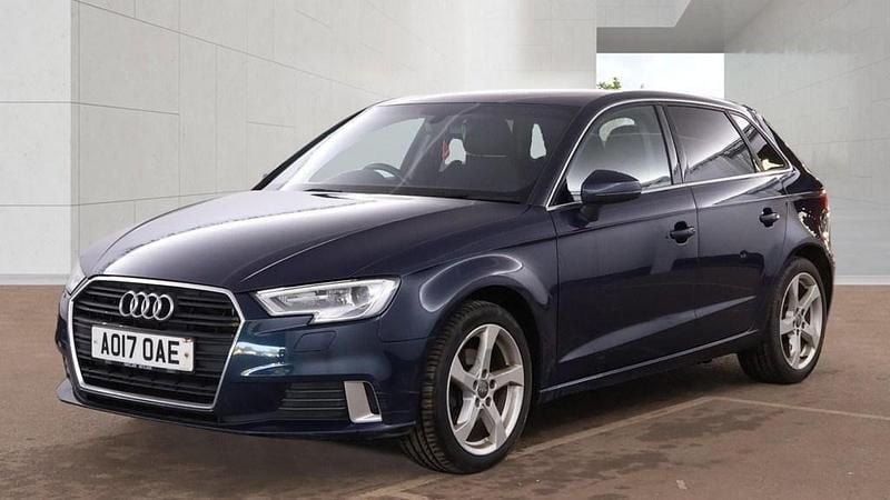 Used Audi A3 Sport 150 HP (110 kW) 2017 Cosmos blue Hatchback