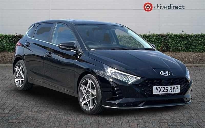 Pearl phantom black New 2025 Hyundai i20 Ultimate Hatchback | £21,800 (Super price) - Image 1/4
