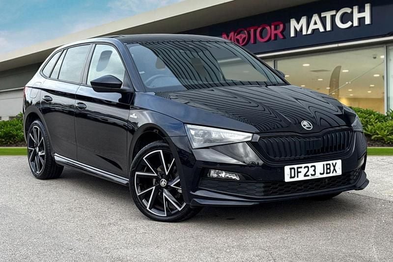 Black Used 2023 Skoda Scala Monte Carlo Hatchback | £17,490 (Fair price) - Image 1/4
