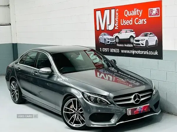 Used Mercedes C250 AMG line 204 HP (150 kW) 2017 Grey Sedan