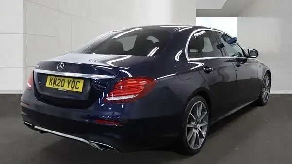Used Mercedes E350 AMG line 2020 Blue Sedan