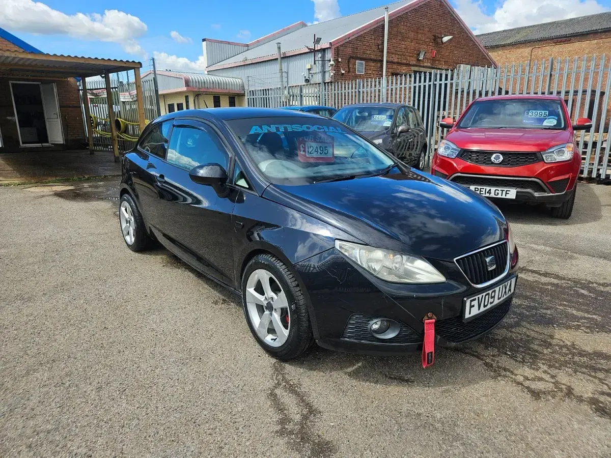 Used Seat Ibiza SE 85 HP (62 kW) 2009 Black Hatchback