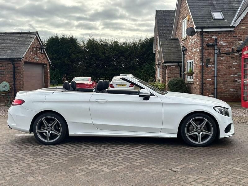 Used Mercedes C200 AMG line 2017 White Cabriolet