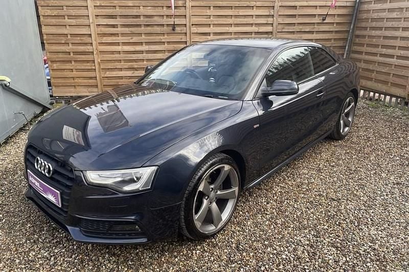 Used Audi A5 Black Edition 177 HP (130 kW) 2014 Blue Coupe