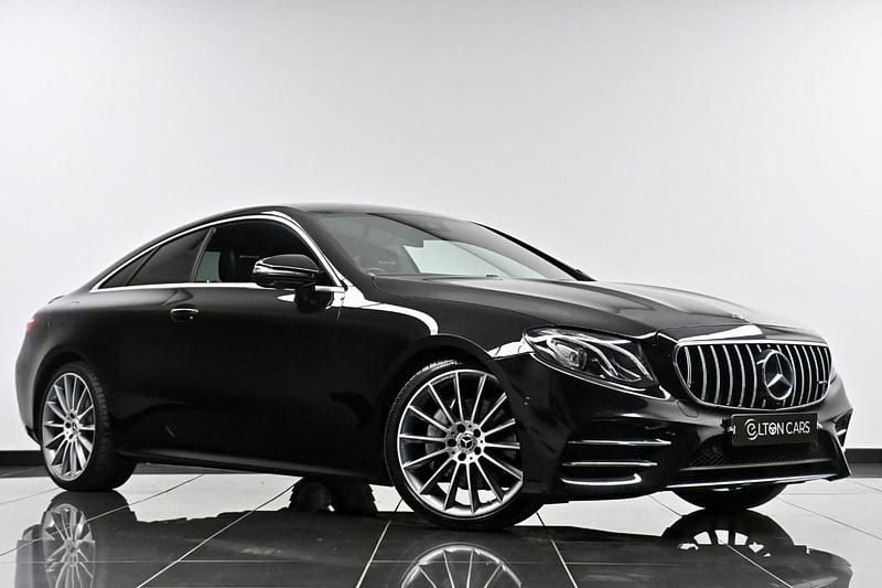 Used Mercedes E220 AMG line 2018 Black Coupe